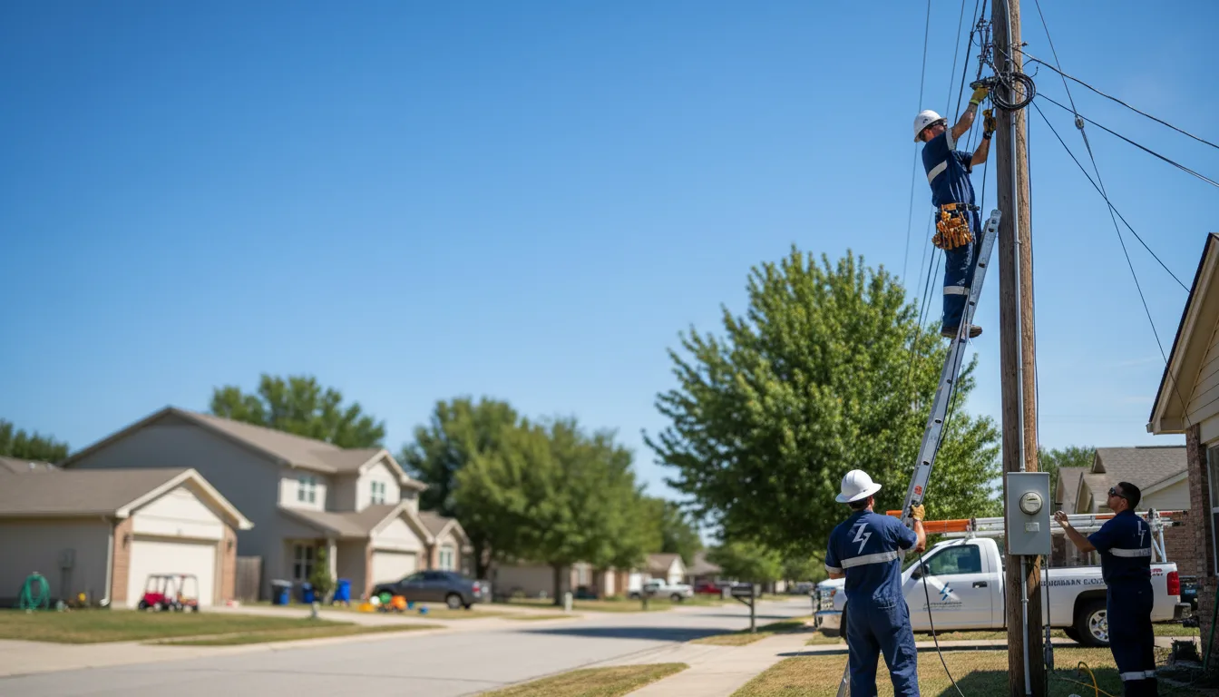 Residential electrician providing installation services in Carle Place, NY